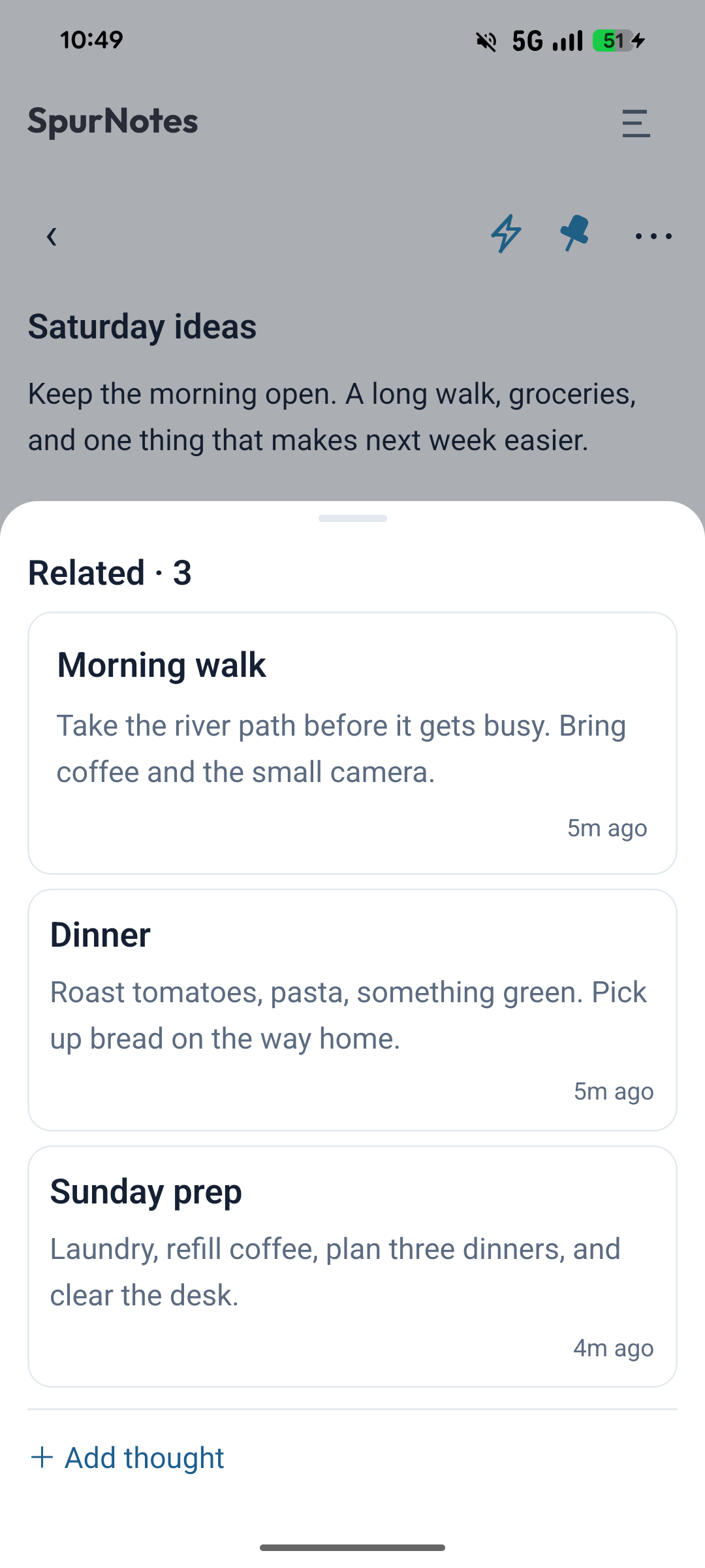 Related Notes in Spur Notes
